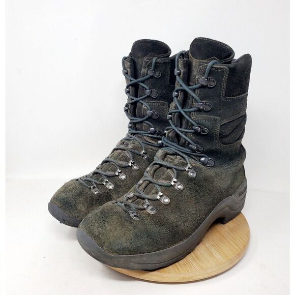 Kenetrek Boots Mens 9 Black Suede Wildland Fire Jump Tactical Combat Shoes - Picture 1 of 16